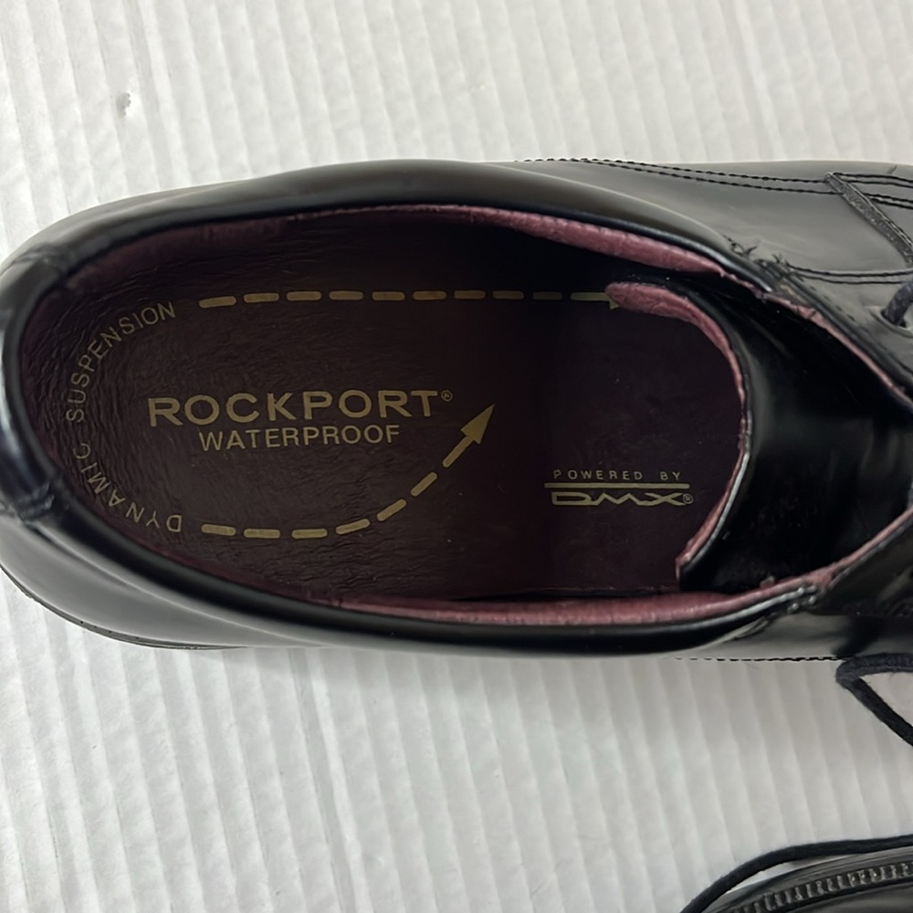 Rockport Men's Black Dress Shoes Size 10.5 Waterproof Leather Office Wedding - Picture 13 of 17